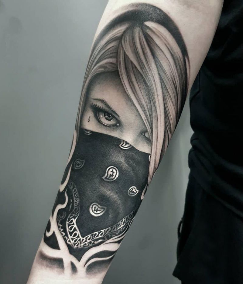 30 Unique Bandana Tattoos You Must Love