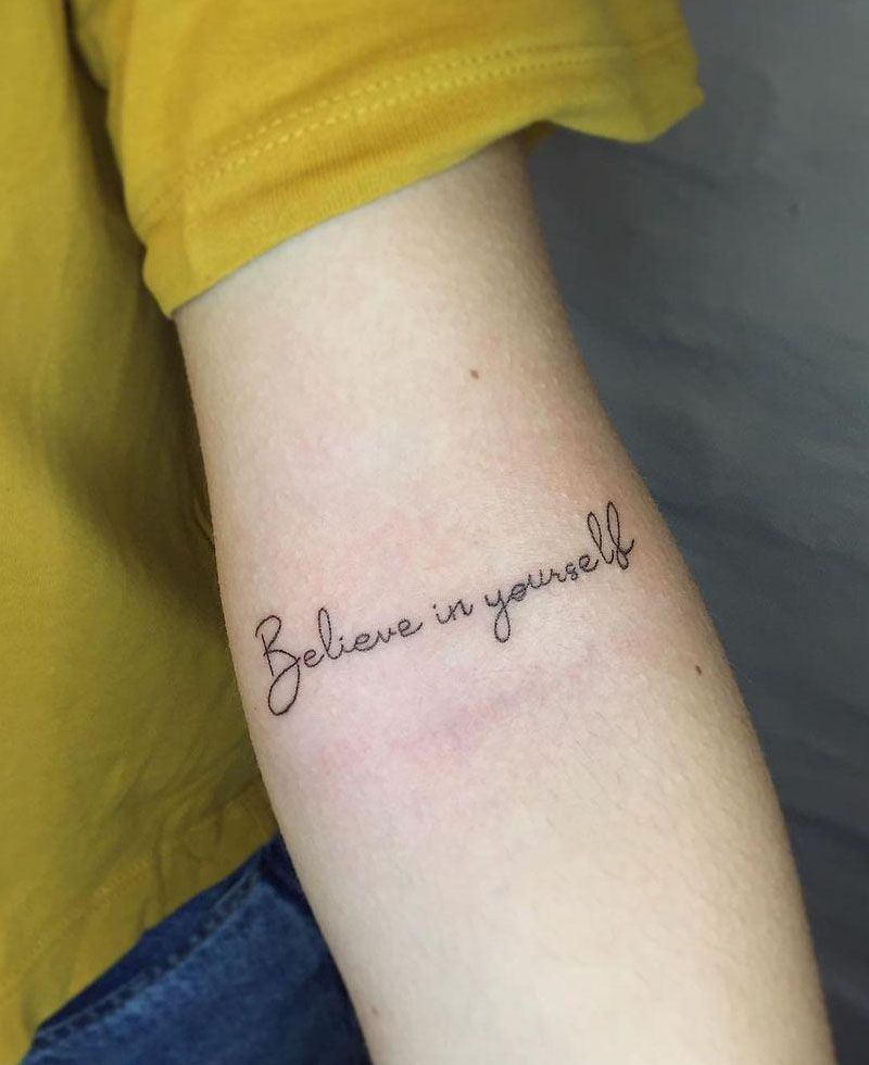 30 Great Believe in Yourself Tattoos You Want to Try