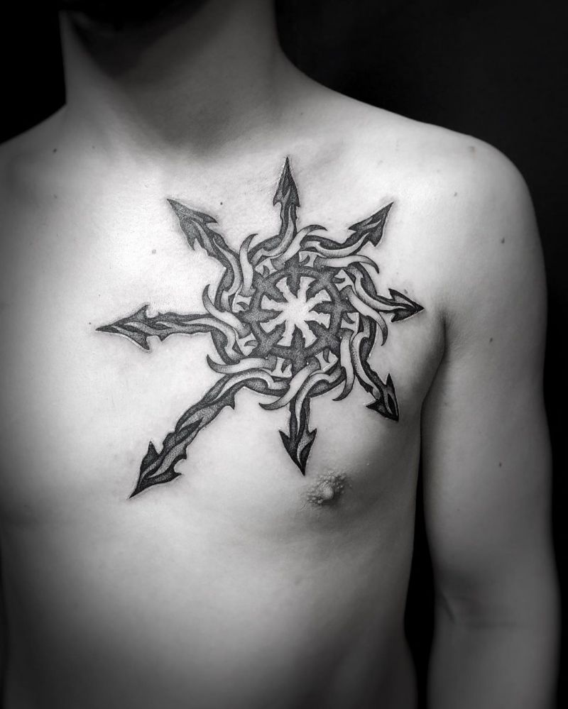 30 Unique Chaos Star Tattoos You Will Love