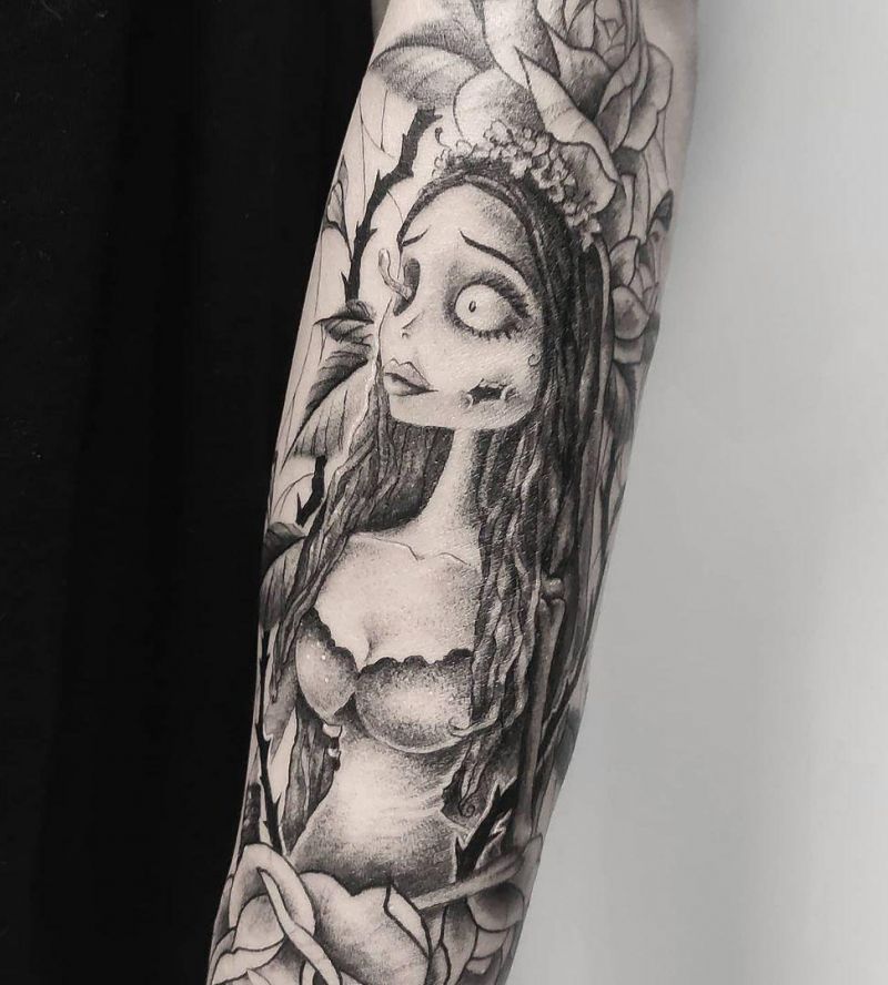 30 Unique Corpse Bride Tattoos You Will Love