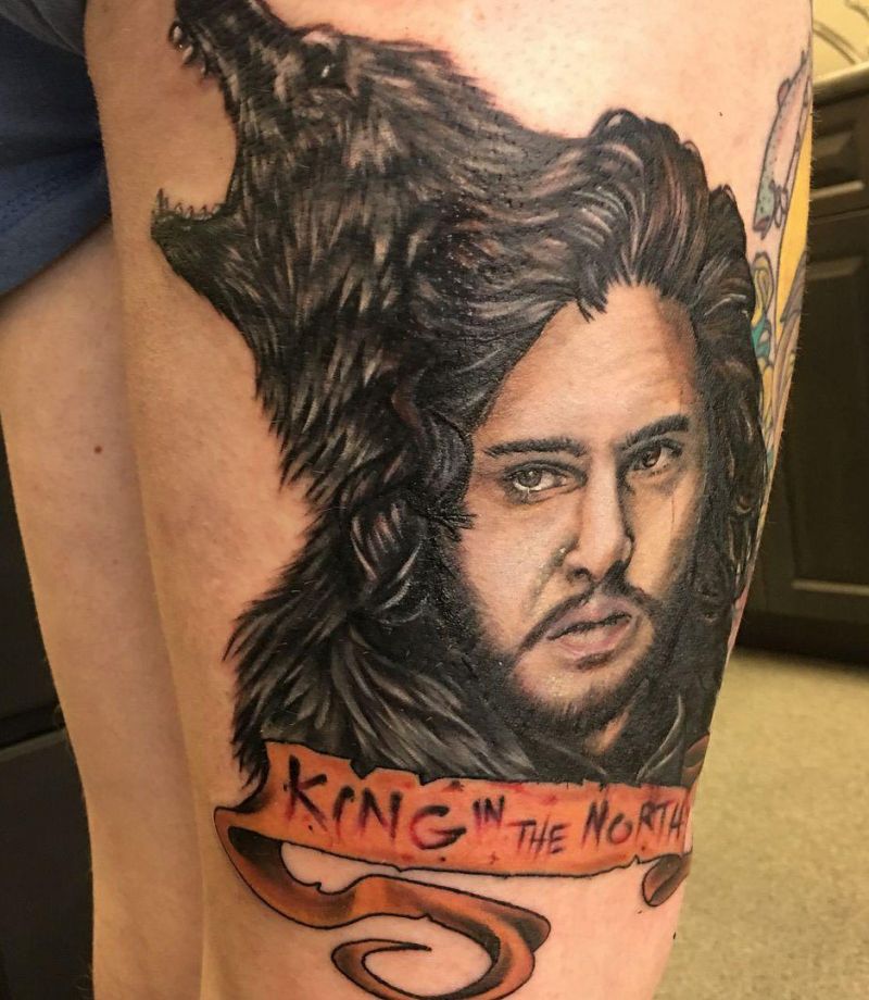 30 Great Jon Snow Tattoos to Inspire You