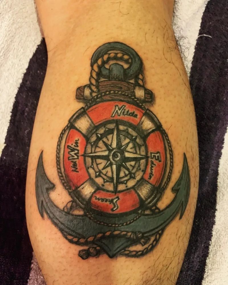 20+ Unique Lifebuoy Tattoos You Can Copy