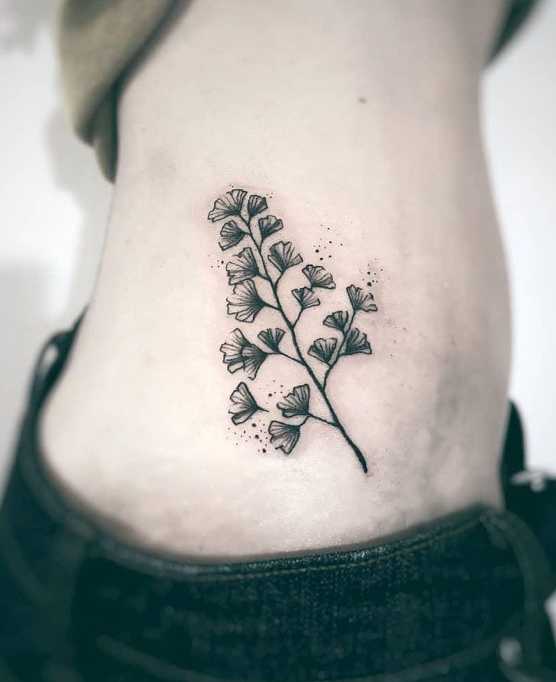 30 Pretty Maidenhair Fern Tattoos You Must Love