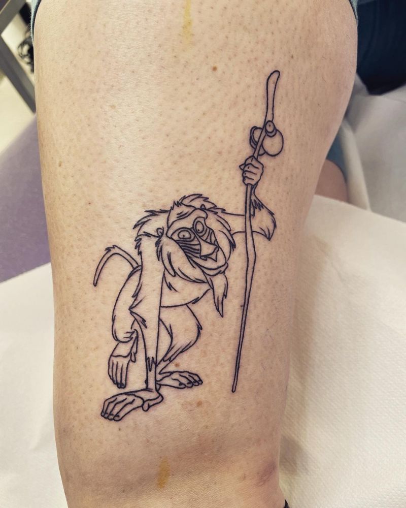 30 Unique Rafiki Tattoos You Must Try