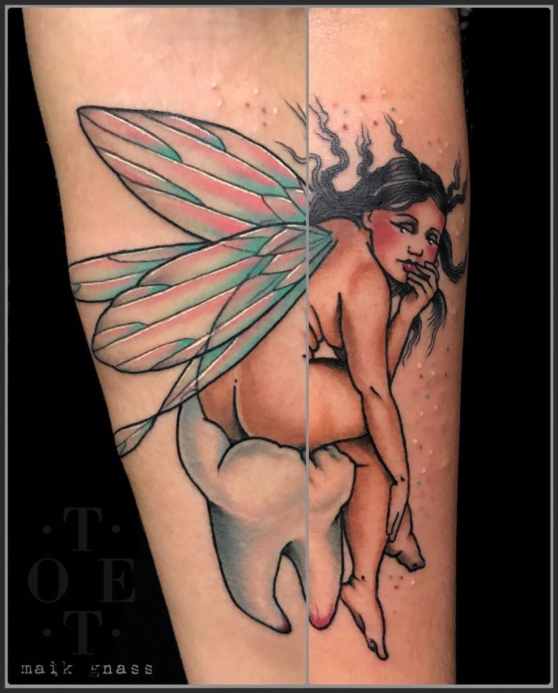 30 Unique Tooth Fairy Tattoos You Must Love