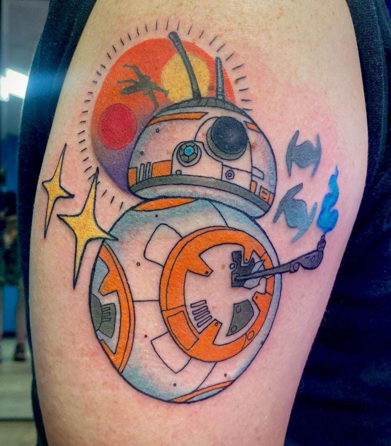 30 Pretty BB8 Tattoos You Must Try