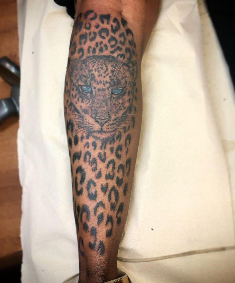 30 Pretty Leopard Print Tattoos You Can Copy