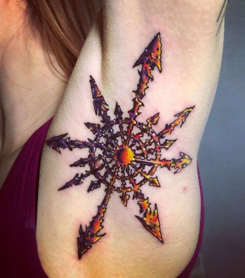 30 Unique Chaos Star Tattoos You Will Love