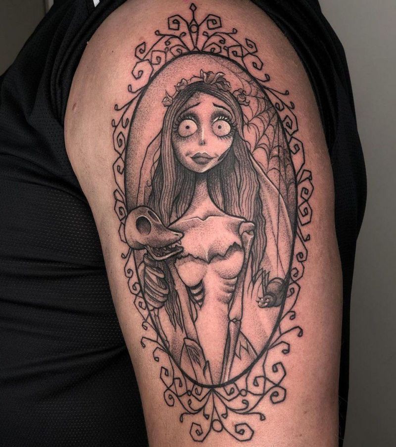 30 Unique Corpse Bride Tattoos You Will Love