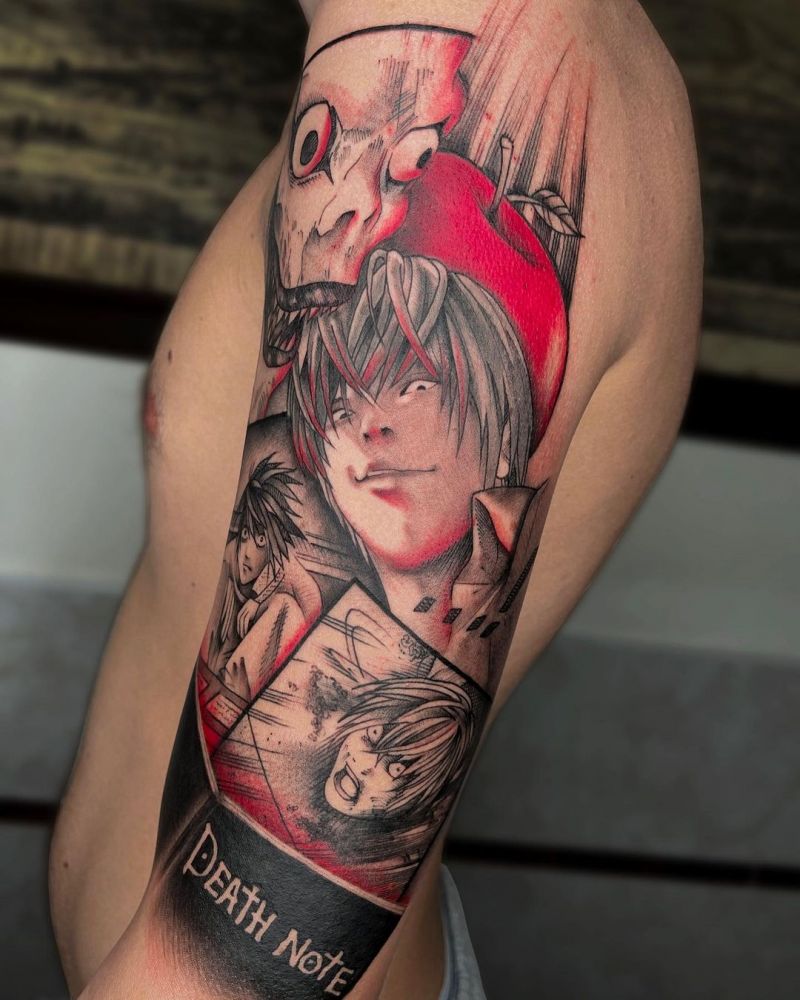 30 Unique Deathnote Tattoos You Must Love