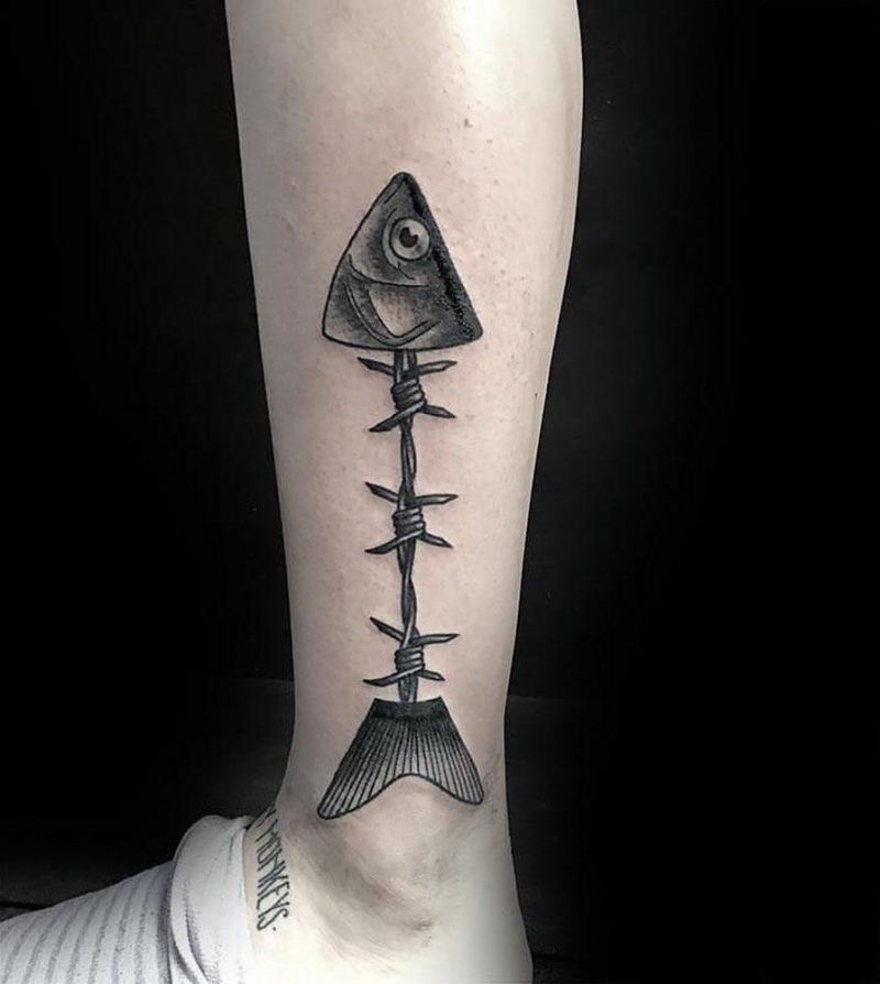 30 Unique Fishbone Tattoos You Can Copy