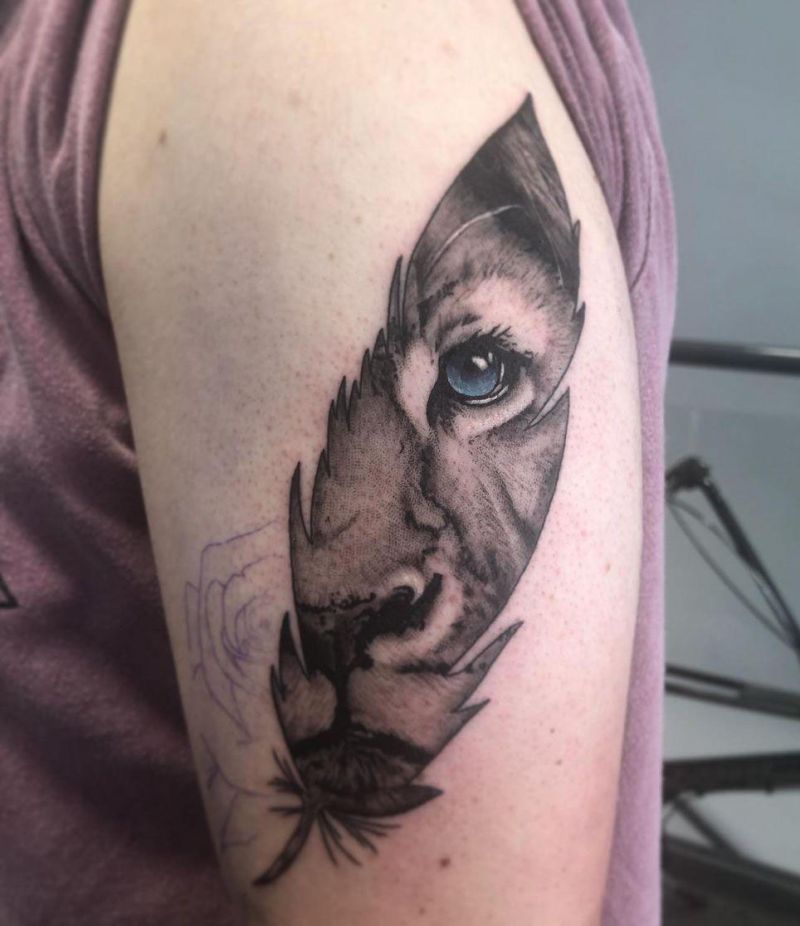 30 Pretty Half Lion Tattoos You Must Try