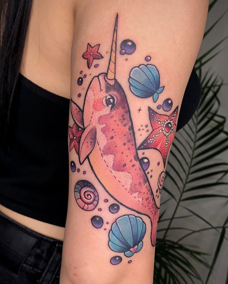 30 Unique Narwhal Tattoos You Must Love