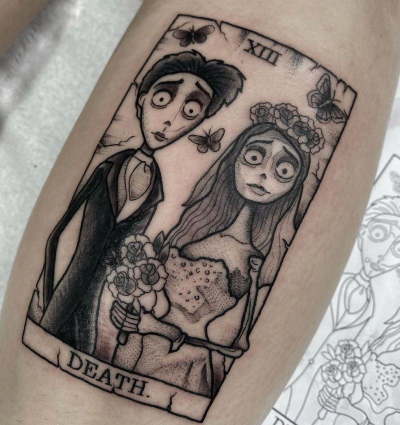 30 Unique Corpse Bride Tattoos You Will Love