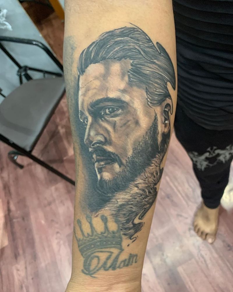 30 Great Jon Snow Tattoos to Inspire You