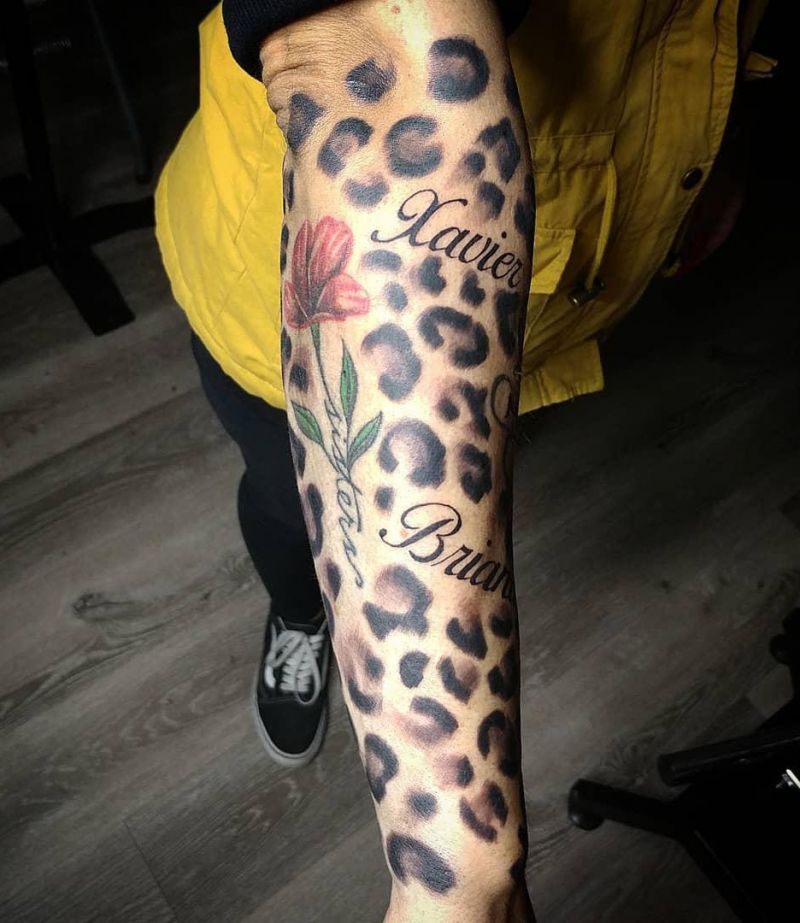 30 Pretty Leopard Print Tattoos You Can Copy