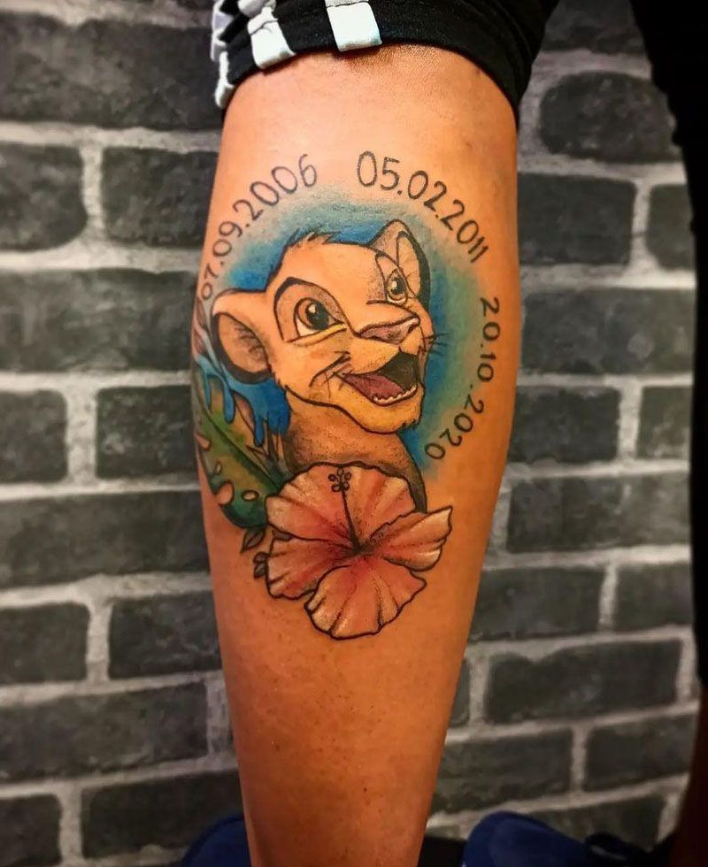 30 Cute Simba Tattoos You Must Love