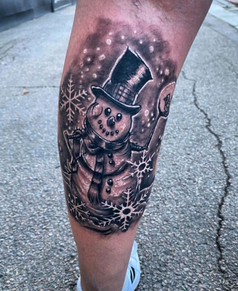 30 Unique Snowman Tattoos You Can Copy