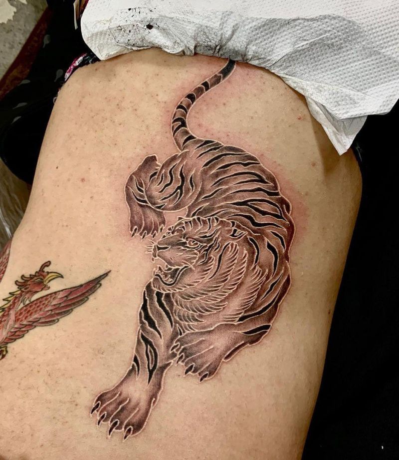 30 Pretty White Tiger Tattoos You Can Copy