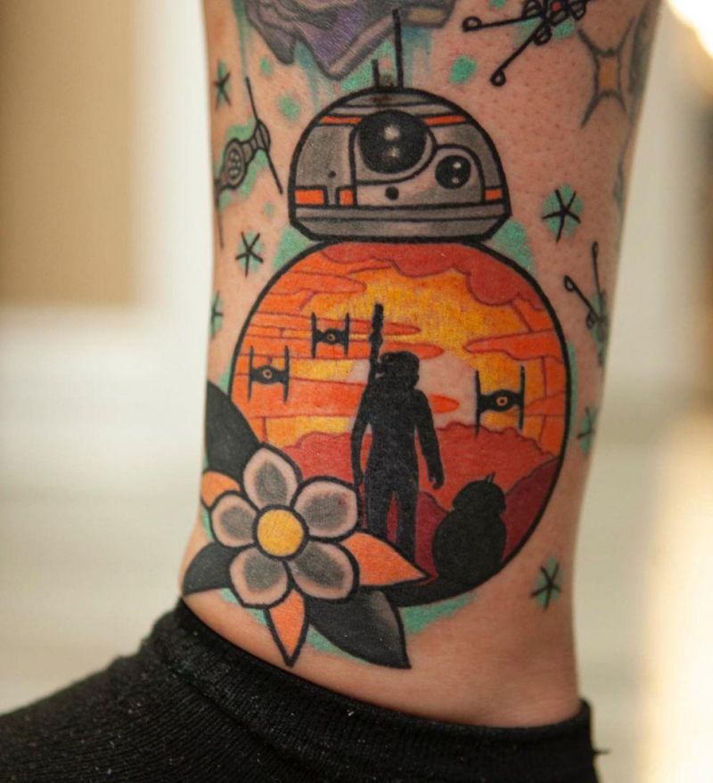 30 Pretty BB8 Tattoos You Must Try