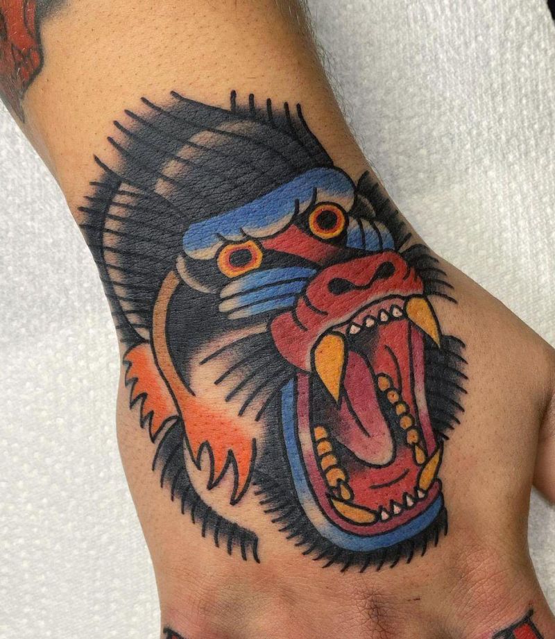 30 Unique Baboon Tattoos You Can Copy