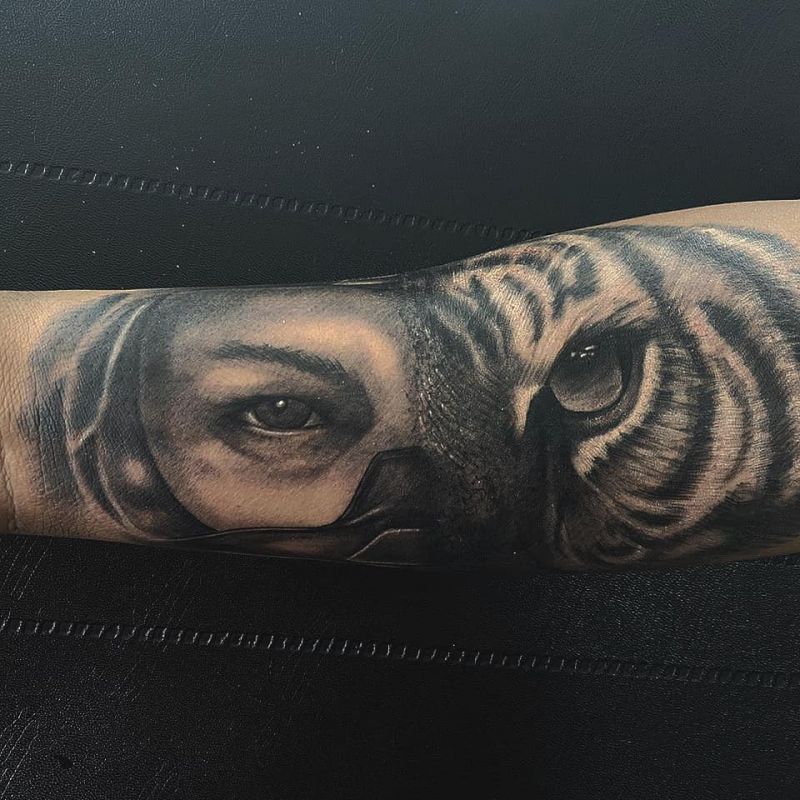 30 Unique Half Tiger Tattoos You Must Love