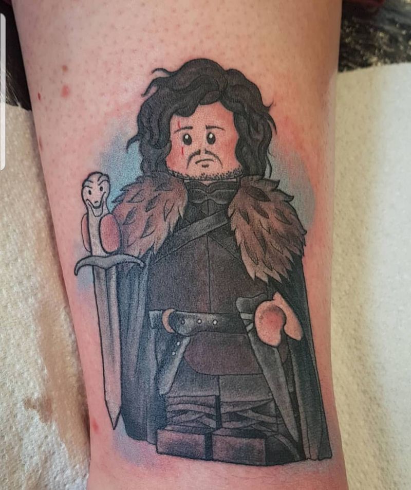 30 Great Jon Snow Tattoos to Inspire You