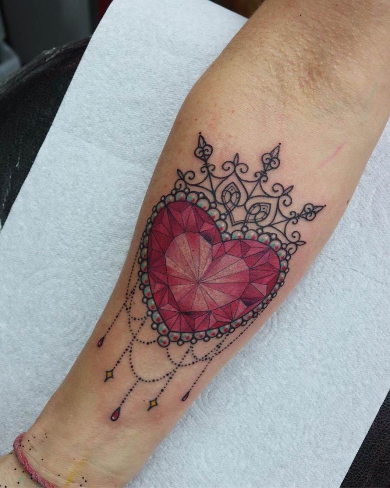 30 Pretty Ruby Tattoos You Must Try