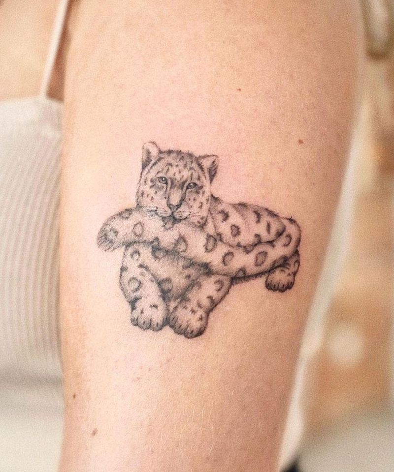 30 Gorgeous Snow Leopard Tattoos You Can Copy