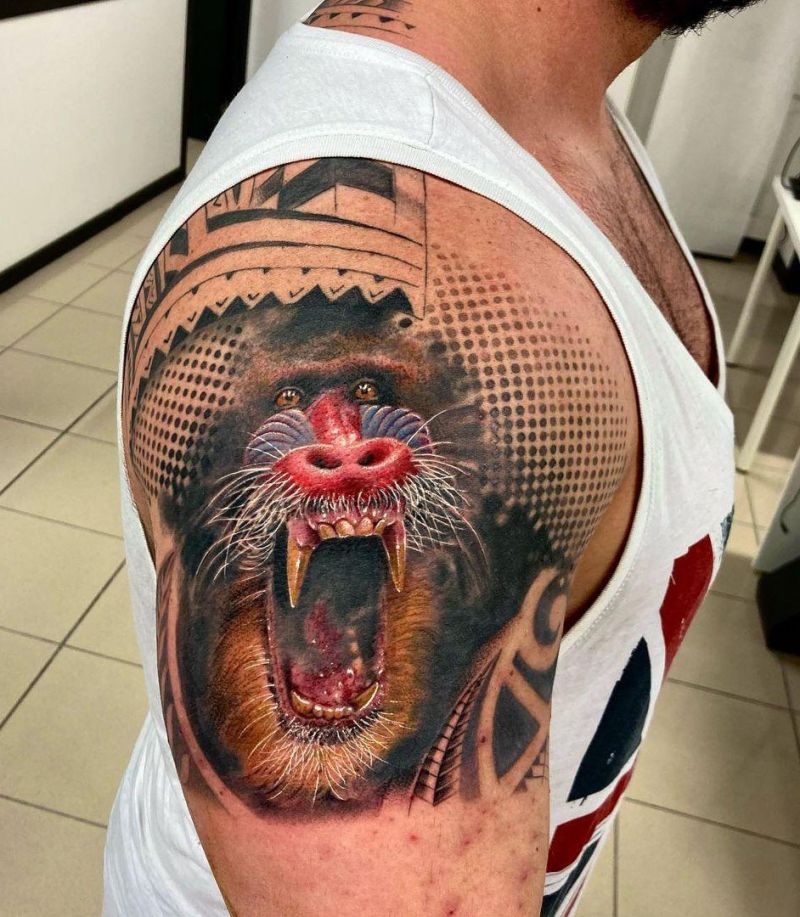 30 Unique Baboon Tattoos You Can Copy