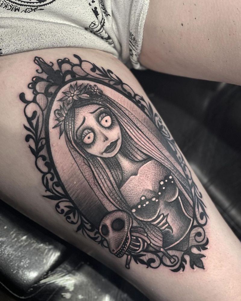 30 Unique Corpse Bride Tattoos You Will Love