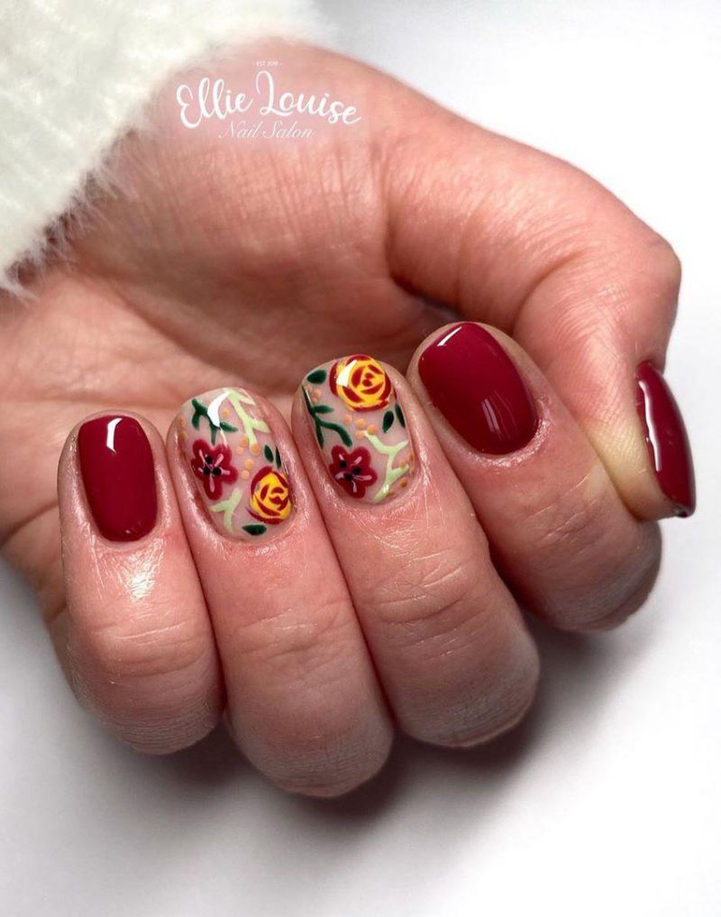 30 Pretty Floral Nail Art Designs You Must Try