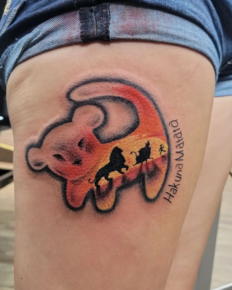 30 Cute Simba Tattoos You Must Love