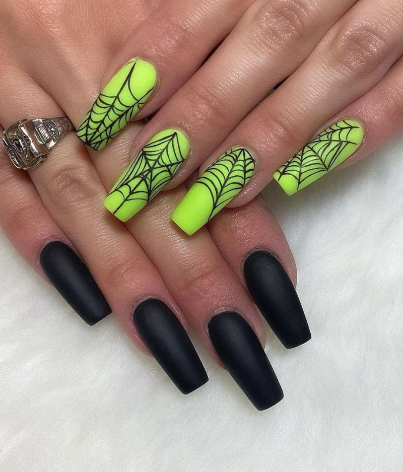 30 Spider Web Nail Art Designs for Halloween