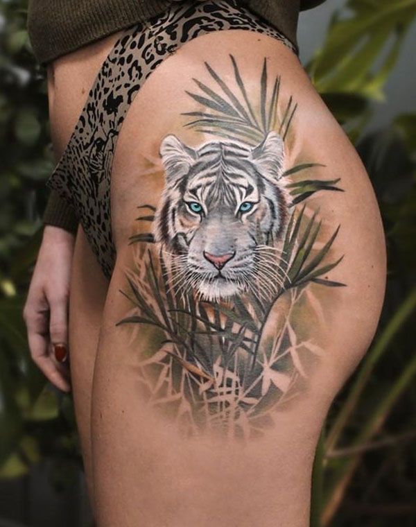 30 Pretty White Tiger Tattoos You Can Copy