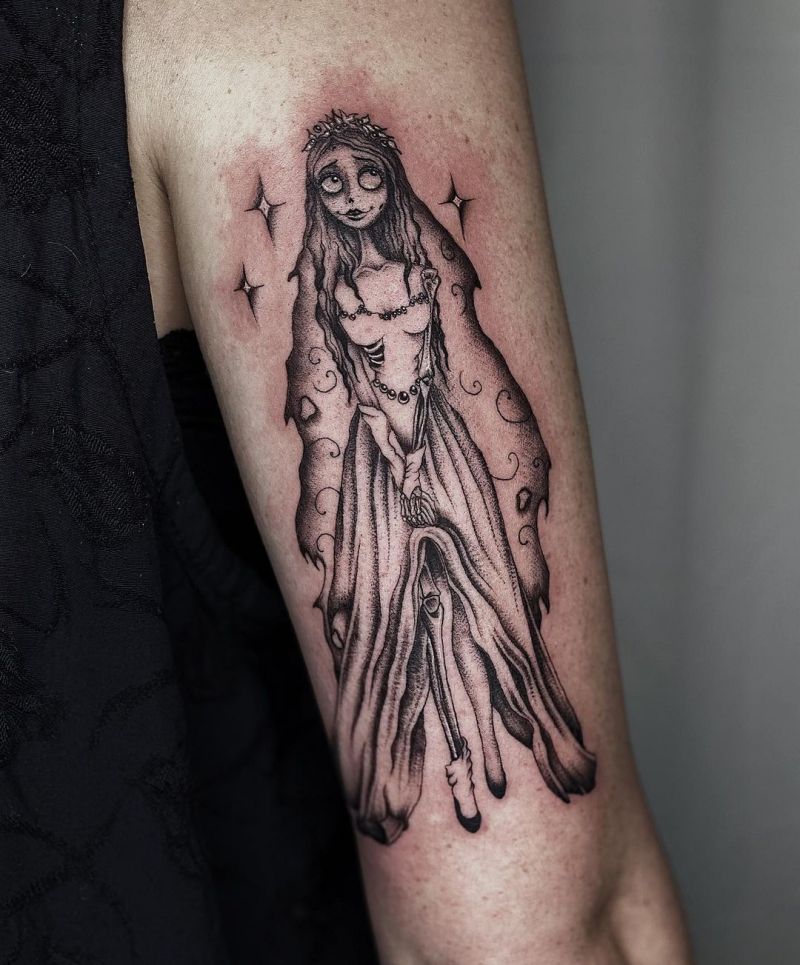 30 Unique Corpse Bride Tattoos You Will Love