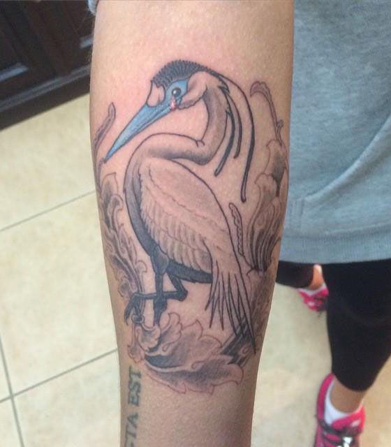 30 Pretty Egret Tattoos You Must Love