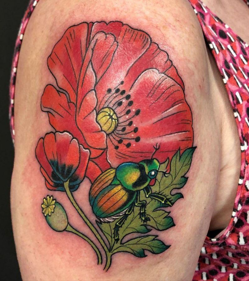 30 Unique June Bug Tattoos for Your Inspiration