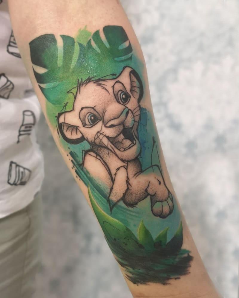 30 Cute Simba Tattoos You Must Love