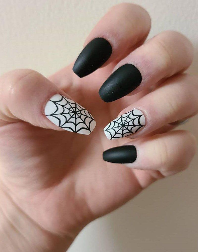 30 Spider Web Nail Art Designs for Halloween