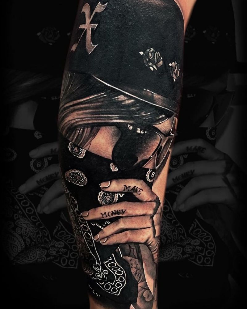 30 Unique Bandana Tattoos You Must Love