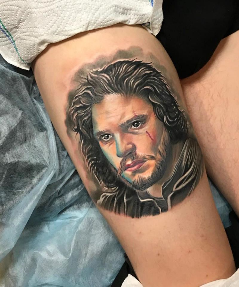 30 Great Jon Snow Tattoos to Inspire You