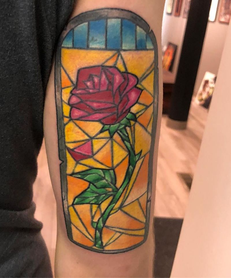 30 Unique Stained Glass Tattoos You Must Try