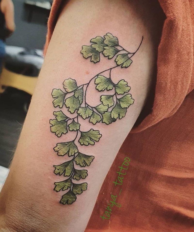 30 Pretty Maidenhair Fern Tattoos You Must Love