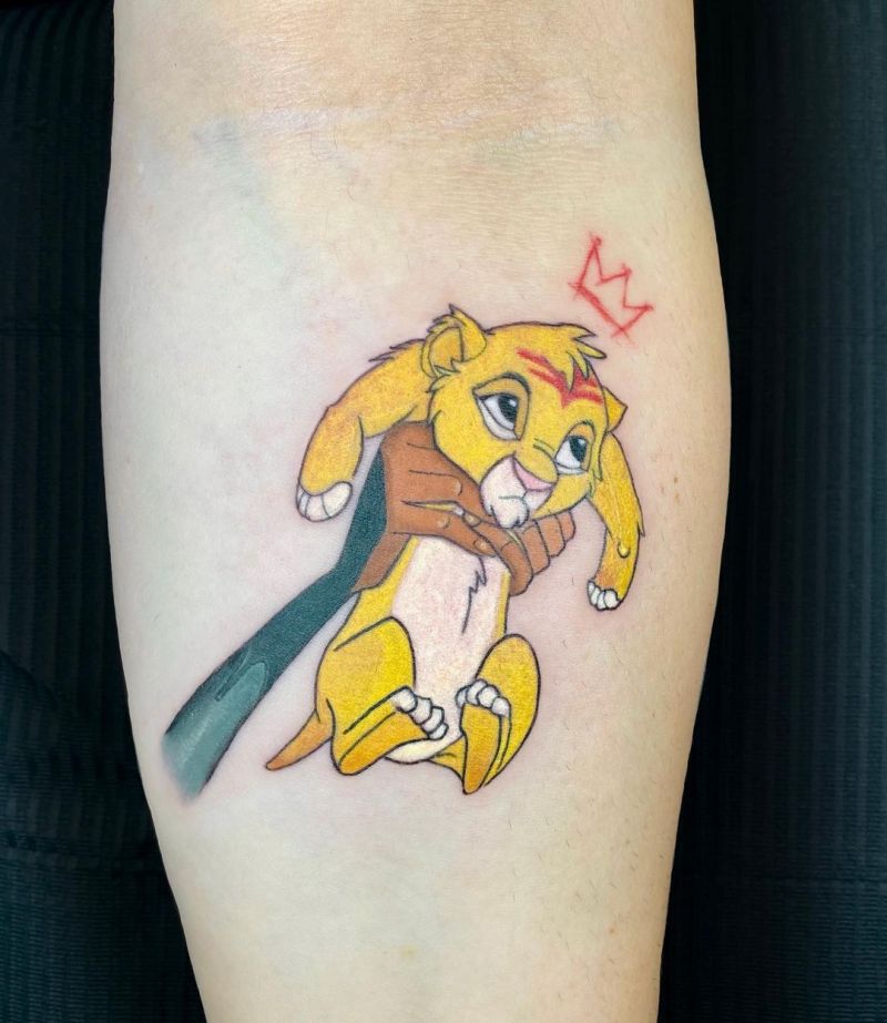 30 Cute Simba Tattoos You Must Love