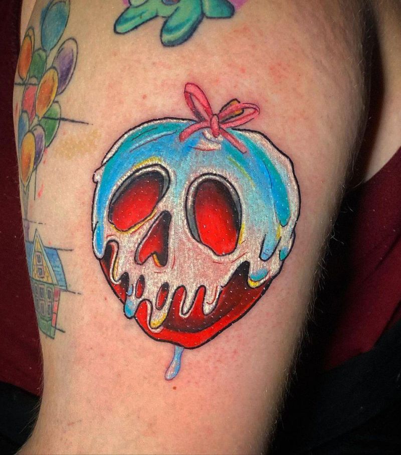 30 Pretty Snow White Apple Tattoos You Must Try