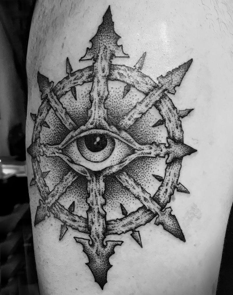 30 Unique Chaos Star Tattoos You Will Love