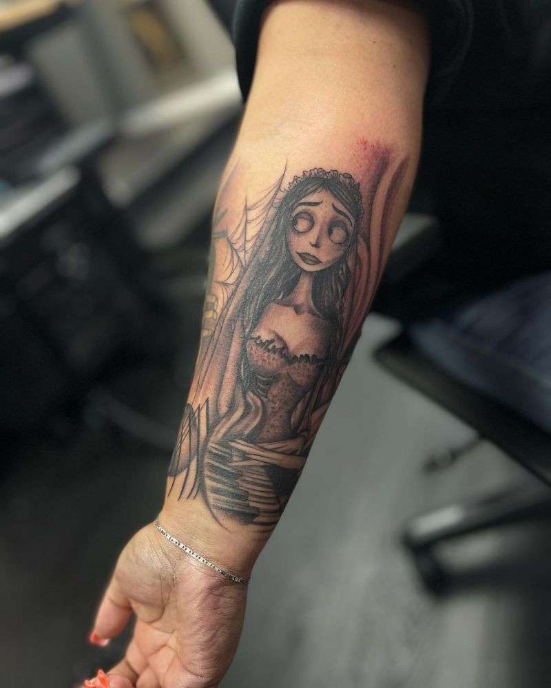 30 Unique Corpse Bride Tattoos You Will Love