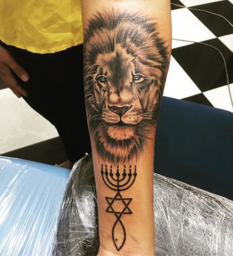 16 Unique Menorah Tattoos You Can Copy