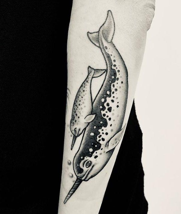 30 Unique Narwhal Tattoos You Must Love